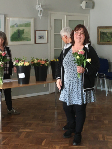 Blommor till instruktören Marita